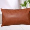 PU Leather Throw Pillows Cover 30x50cm Pillow Shell Bedding Pillowcase Cushion Cover  Living Room