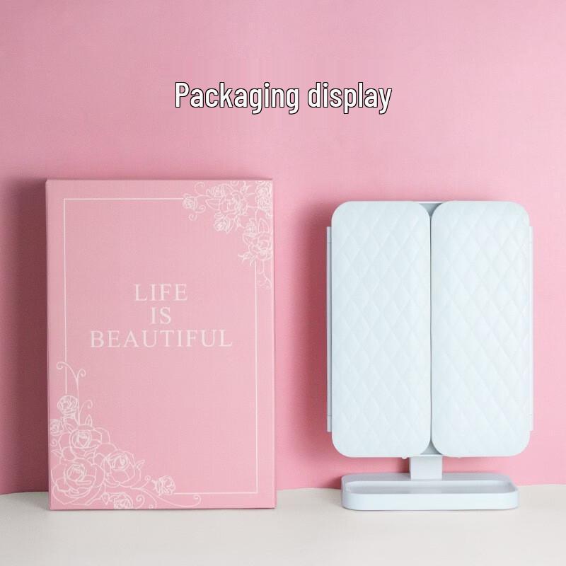 oeny LED Lighted Desktop Makeup Mirror