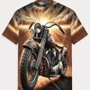 Men's Retro 3D Graphic Print T-Shirt - Perfect for Daily Wear and Vacation