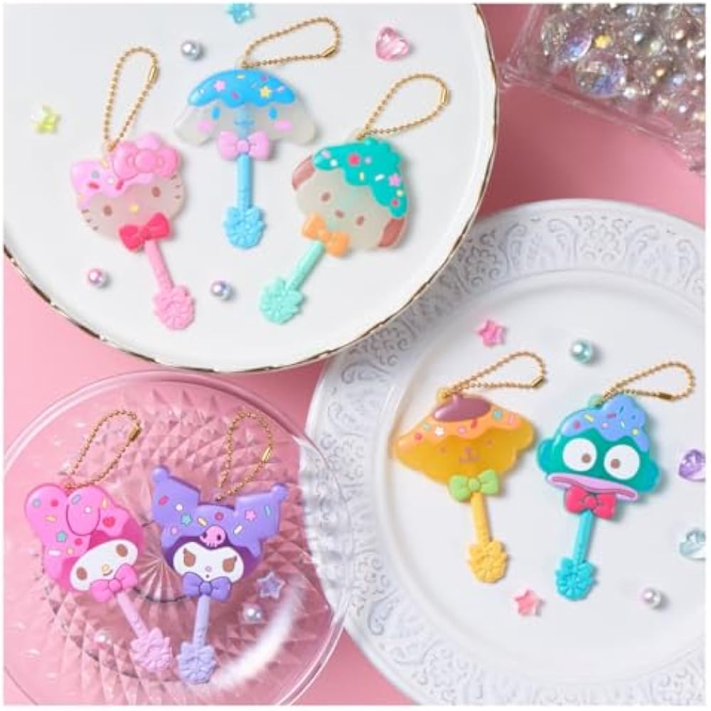 Bandai (BANDAI) Lollipop Candy Charm Sanrio Characters Chewing Gum Food Toy [Box Sale/Set of 12]