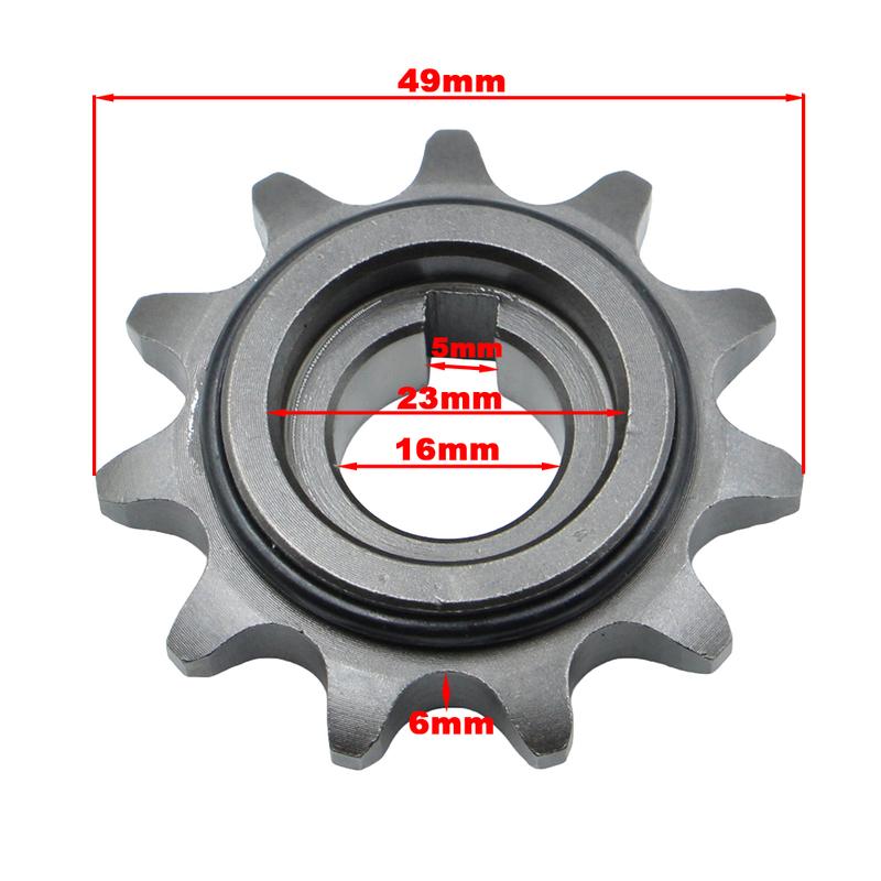 Motorcycle 420 Chain 11 Teeth 16mm Front Sprocket Gear For Tuttio Soleil 01 Electric Dirt Pit Bike Motocross E-bike Motor Parts