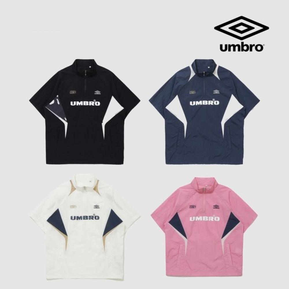 

Umbro Bloke ShorT Sleeve STand Neck Anorak T shirT uq223cwT52 blacks/85(XS)