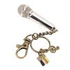 Miniature Mic Model Lifelike Decoration Exquisite Musical Instrument Ornament for Desk Display Shelf