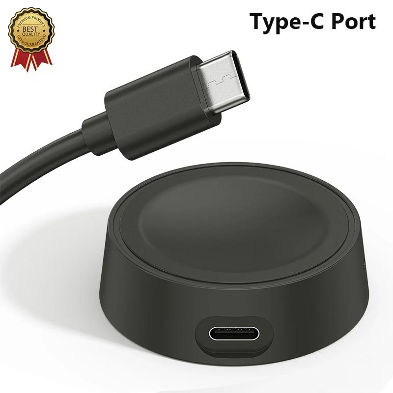 New Portable for Samsung Watch 7 Wireless Magnetic Charger Type C Port Dock Charging for Galaxy Watch 7 6 5 4 3 Universal Ultra bianco