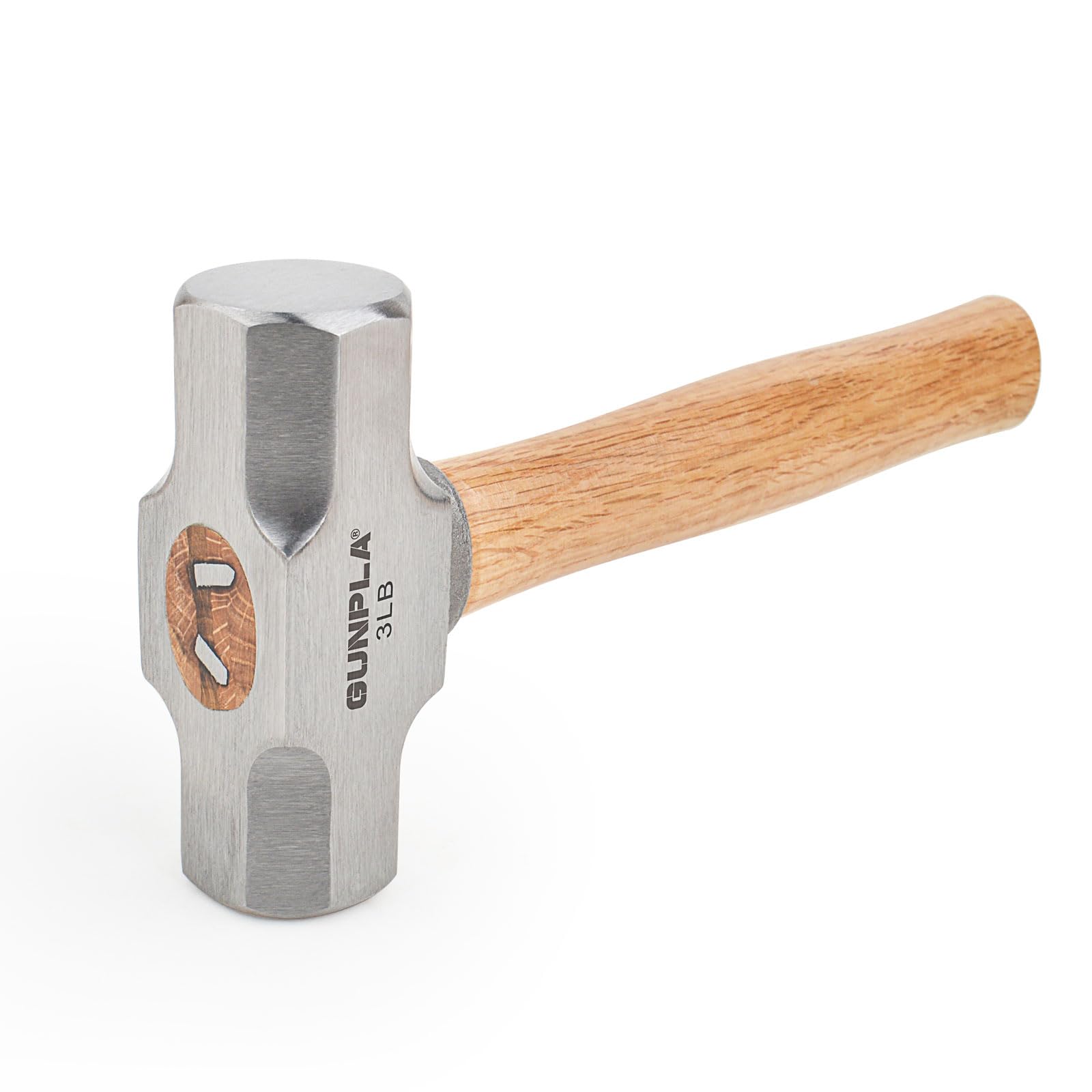 

Gunpla Double-Headed Hammer, 3 lbs (approx. 1.5 kg), for Woodworking, Metalworking, Camping, and Firewood Splitting.