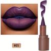 2-in-1-Lipliner und Lippenstift, mattes Finish, wasserfester Lippenstift, leicht aufzutragen, hochpigmentierter Lipgloss, Braunton, Kreideform, Lippen-Make-up-Kosmetik