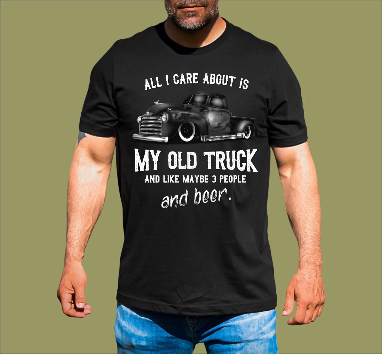 ALL I CARE ABOUT CHEVY TRUCK T-SHIRT 2XL