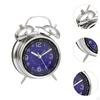 Analog Alarm Clock Desk Home Gift Hotel Luminous Dial Silent Non Ticking for Heavy Sleepers