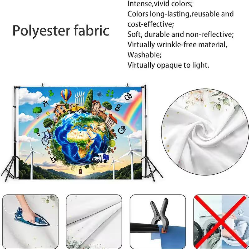 2D Dreamy Eco World Backdrop for Live Streaming & Content Creation