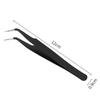 LUYING Precision Tweezers, 3-Piece Set, Stainless Steel, Ultra-Fine Tweezers, High-Precision Set with Curved Tips, Ideal for Model Making, Eyelashes,