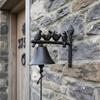 Rustic Cast Iron Chime Bell Decorative Wall Art Outdoor