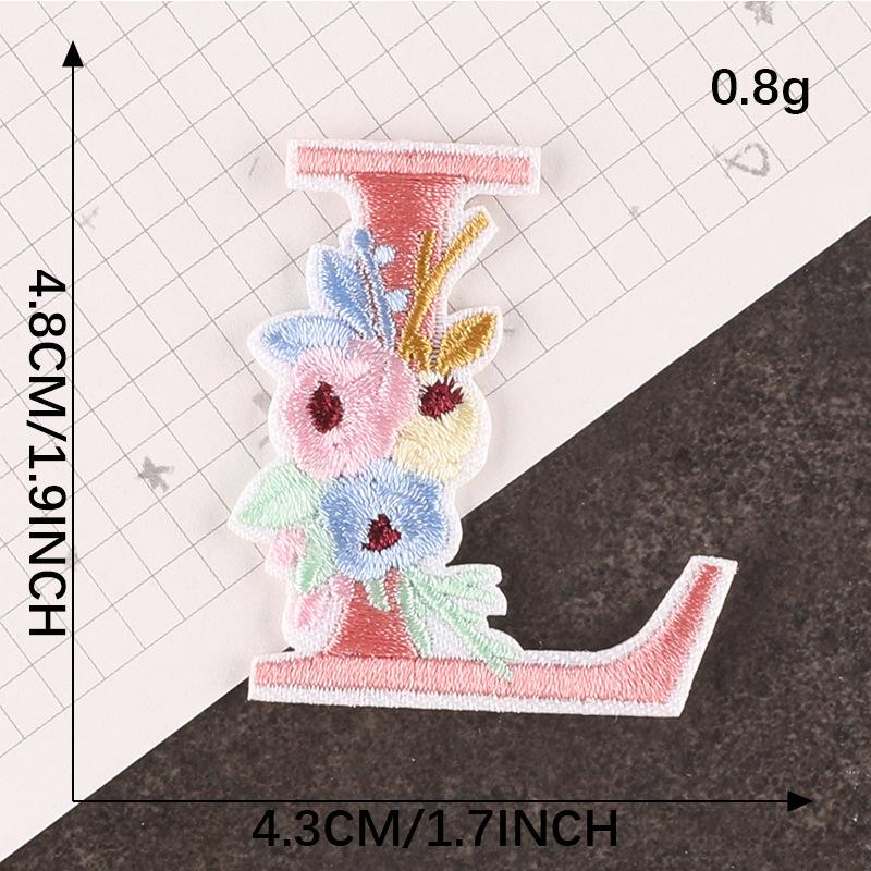 Embroidery Logo Cartoon Badge English Letter Patch Accessories Hand Account Diy Accessories Embroidery Sticker Cloth Sticker