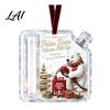 Unique Gift Idea Acrylic Christmas Money Holder Ornament Clear Fuel Up Gas Can Cash Card Holder Xmas Tree Hanging Decoration for Holiday Home Party