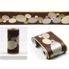 1Pc Brown Oval Decorative Wallpaper Border | Waterproof, for Bedroom Window & Kitchen