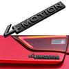 1Pc Matel 4MOTION Trunk Emblem For VW Sticker Glossy Black 4MOTION Tiguan Rline Touareg Golf Passat Bora