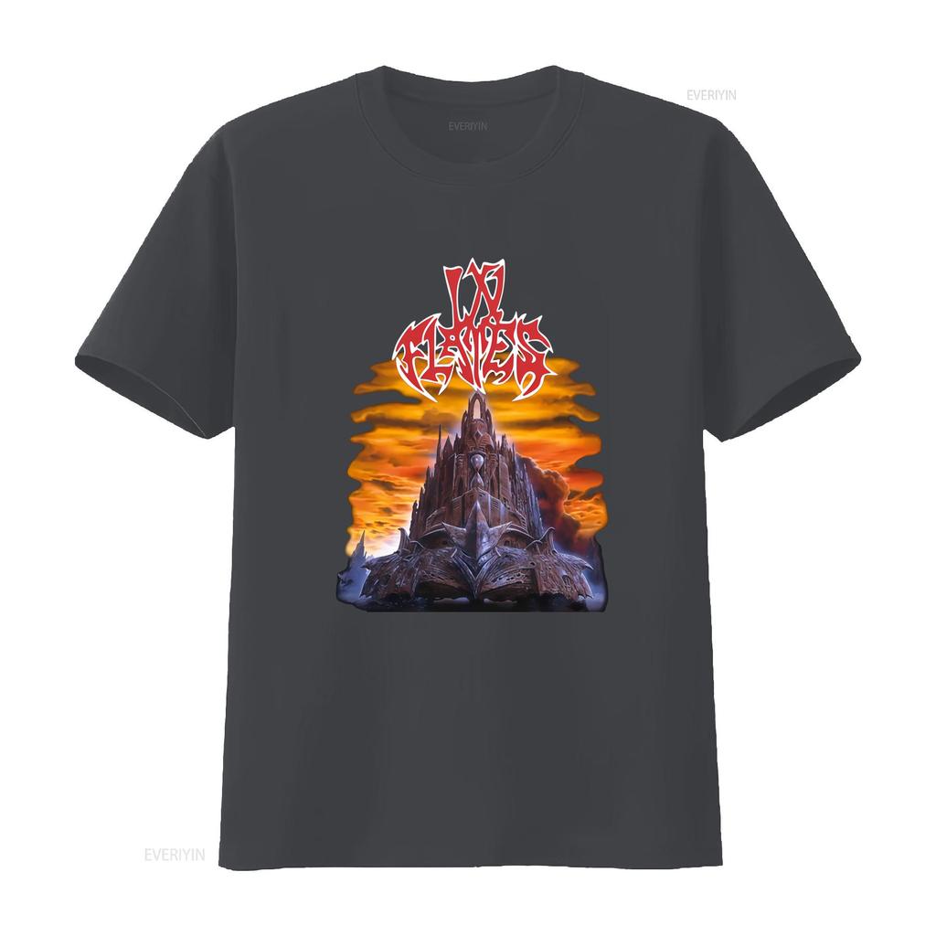 In Flames Tričko The Jester Race Rockový Koncert Vintage Design Kapela Heavy Metal vintage Vyprané Univerzální Mírně Unisex Měkké