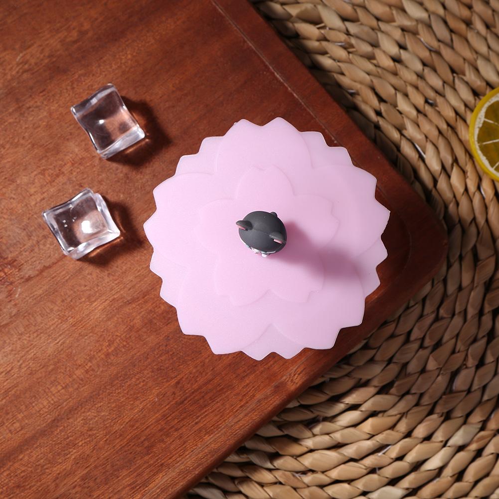 Anti-Dust Silicone Cup Lids Cartoon Cup Sealed Lid Cold/Heat Resistant Sealing Coffee Lid Caps for Coffee Beer Mug Wine Glass