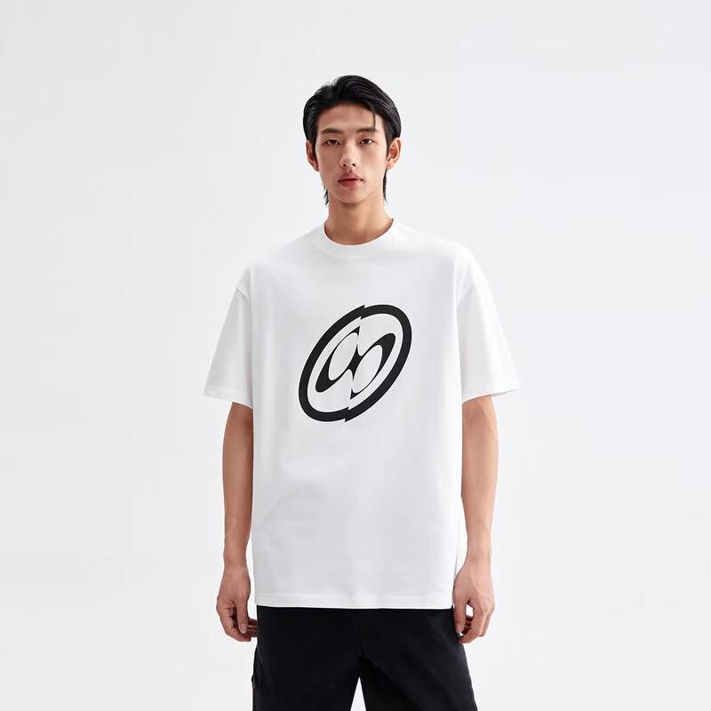 CHINISMCH Men s 2025 Summer Digital Print Short Sleeve T-Shirt XL грязно-белый