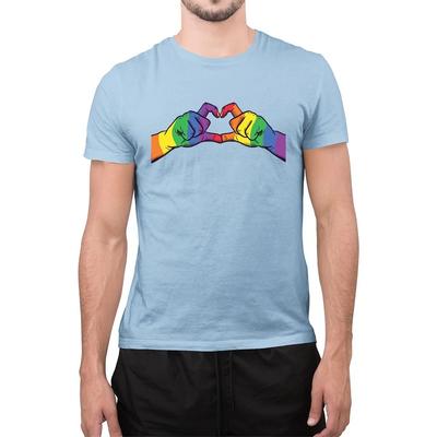 Rainbow Heart Pride T-Shirt LGBTQ Festival Gay Pride Clothing Unisex Tee