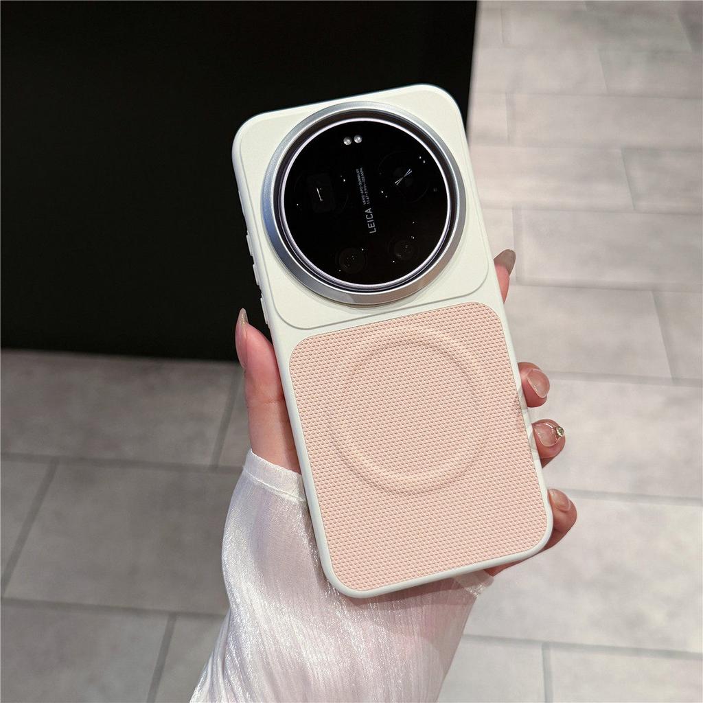 Per Custodia Xiaomi 17 Ultra PC Rigido Nuovo Magnetico Integrato Texture Pelle Opaca Anti-caduta Copertura Telefono Per Xiaomi 17 Ultra 5G Guscio