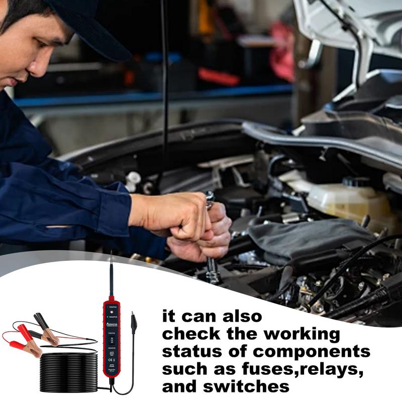 Light Tester Automotive Electrical Auto Circuit Detector Professional Car Circuit Tester Car Power Tester 6-24V Electrical