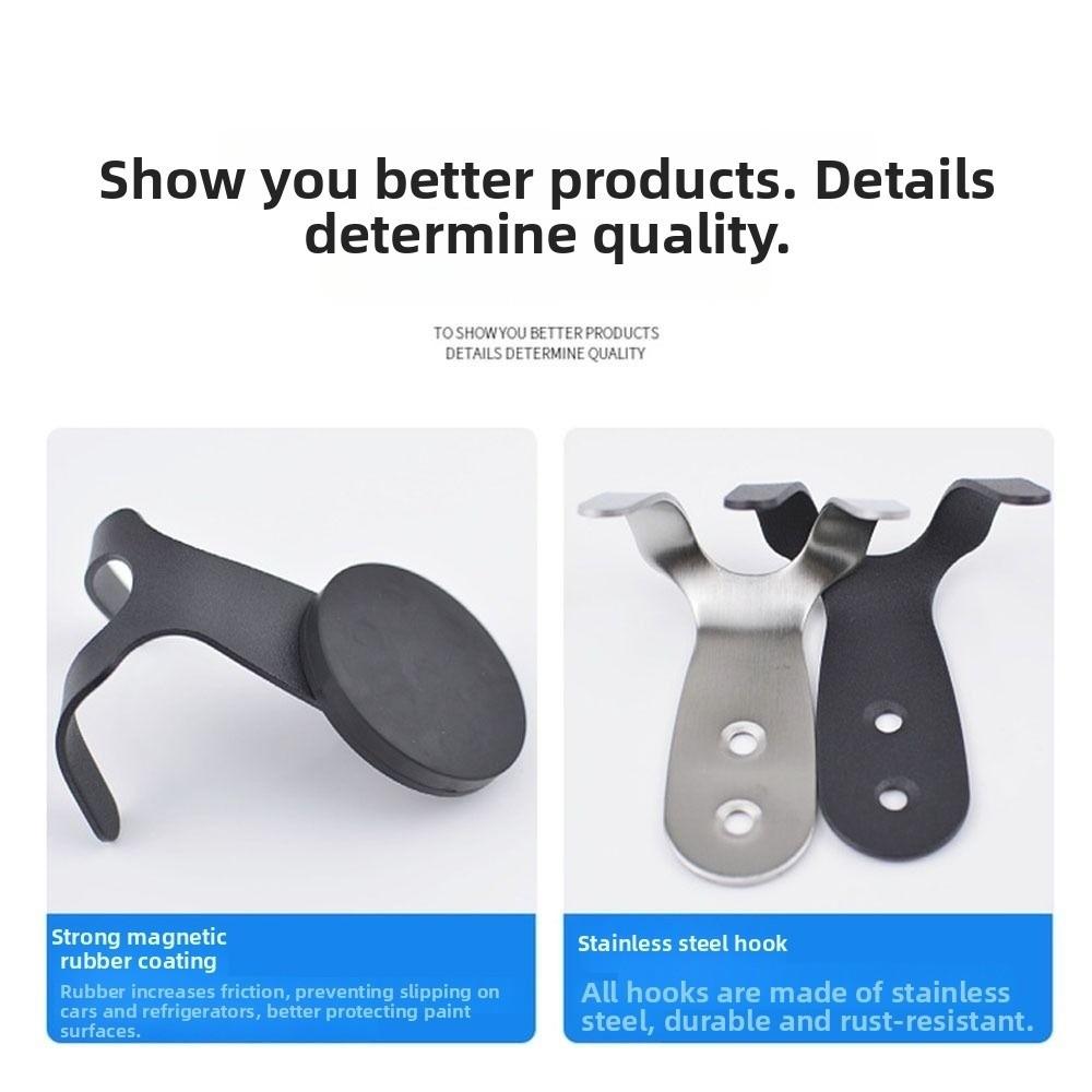 Doppelhaken-Design Kaffeemaschinen Magnetische Haken Platzsparend Rund Kaffeegriff Aufbewahrungsregal Edelstahl Aufbewahrungshaken