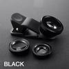 3in1 Fisheye Wide Angle Micro Camera Lens for iPhone Xiaomi Redmi 3in1 Zoom Fish Eye Len On Smartphone Lenses with Phone Clip