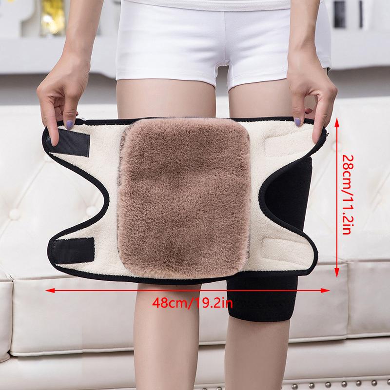 Winter Warm Knee Pads For Women Leg Warmers Men Old People Cold Leg Arthritis Knee Pad Knee Support Plush Knee Protector