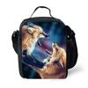 Animal School Lunch Bags Kids Boy's Food Carriers With Soft Handle For Travel