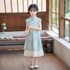Sommer 2025 Mädchen Cheongsam Hanfu Kleid – Neues verbessertes chinesisches Stilkleid für Kinder