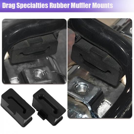 Rubber Muffler Drag Specialties Mount Accessories Fit for 1985-17 Harley Touring