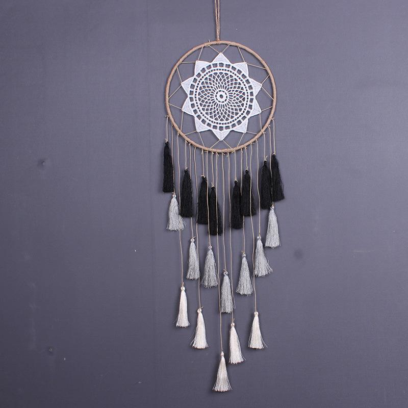Lace Hand Woven Dream Catcher Net, Silky Nylon Tassel Dream Catcher Net, Home Wall Decoration Dream Catcher Net
