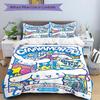 3pcs Cinnamoroll's Magical Birthday Adventure Print Bedding Set (1 Cover + 2 Pillowcases, Without Inserts),  Soft and Comfortable S007