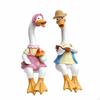 Duck Couple Ornament Weather Resistant Figurine HandPainted Garden for Gardeners,