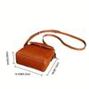 Women's Fashion One-shoulder Small Bag Oil Wax Leather Mobile Phone Bag Soft Leather Shell Bag All-match Messenger Bag