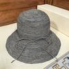 Foldable Raffia Straw Hat Bucket Hat Straw Woven Basin Hat Summer Hand Woven Straw Hat Sunshade Sunscreen Basin Hat New