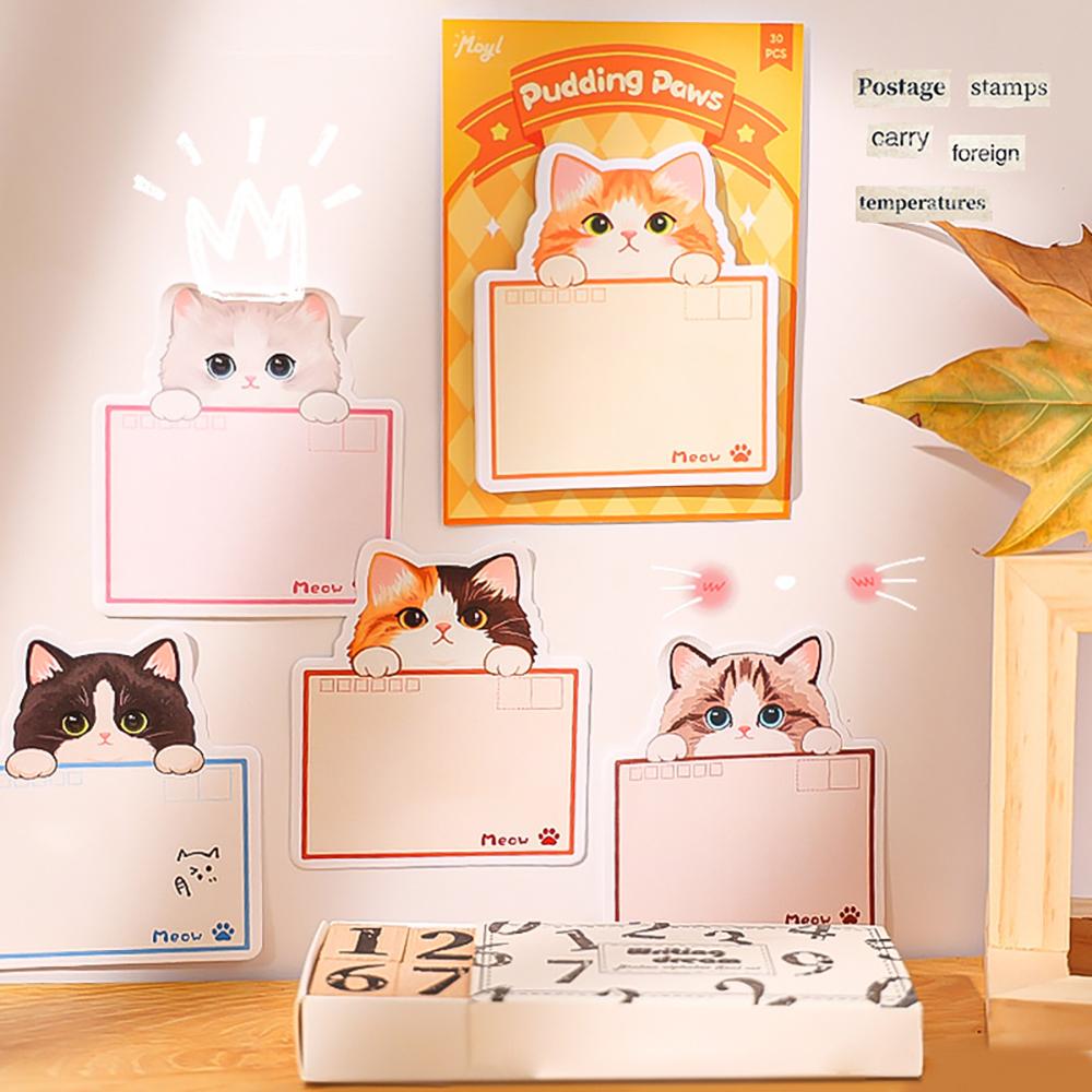 Cute Little Cat Sticky Note, Self-adhesive Message, Memo Pad, DIY Notebook, Decoration Material Paper,student Memo