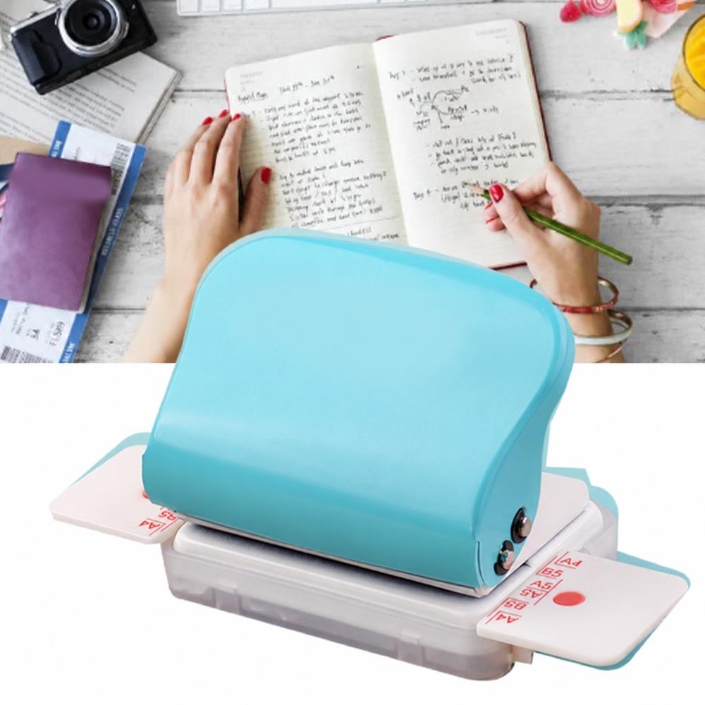 Multi Holes Loose Leaf Punch Portable Book Binding Tool Hole Punch Machine DIY Craft Project