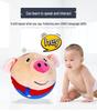 Musical Seaweed Bouncing Ball: Talking Pig, Rabbit, Dog Plush Toy for Kids