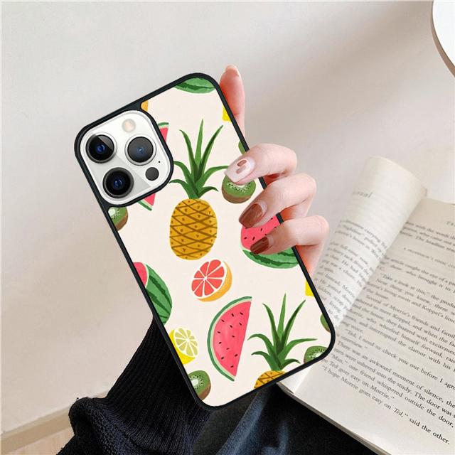 Sommer Ananas Coque Schale Für iPhone 17 Air 15 16 14 13 12 Pro Max 11 Pro Max Plus Handyhülle Abdeckung