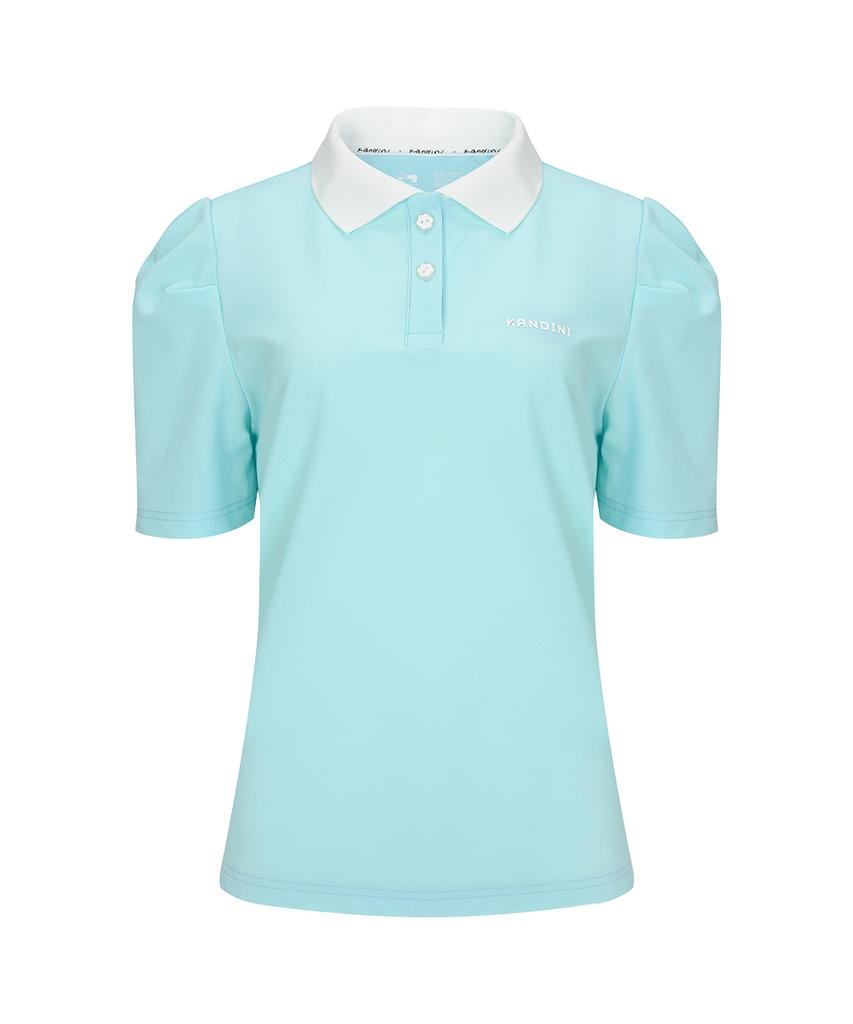 KANDINI Mint Light Puff Collar Tee