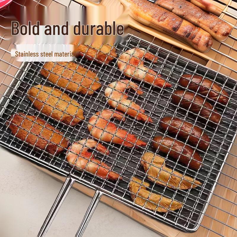 SMVP Stainless Steel BBQ Fish Grilling Basket Clip