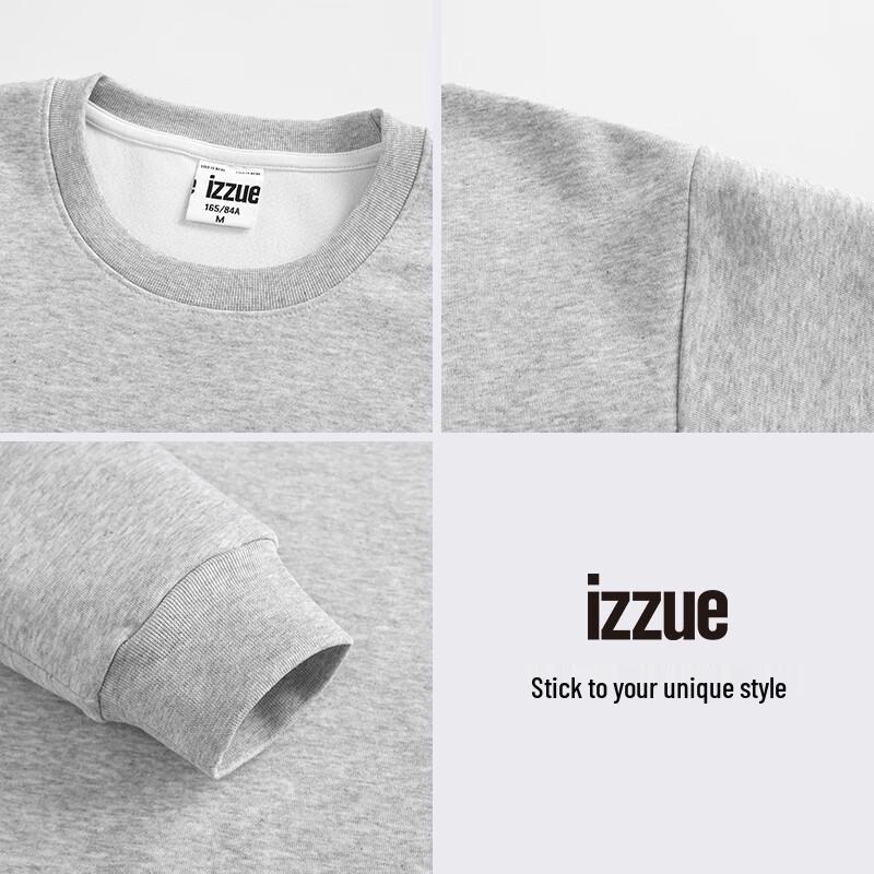 Izzue Unisex American Retro Letter Print Long Sleeve Sweatshirt