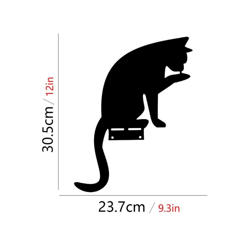 Metall Garten Dekorationen Metall Hof Tiere Gartenstecker Katze Hof Dekorationen Outdoor Gartenstecker für Blumenbeete Rasen