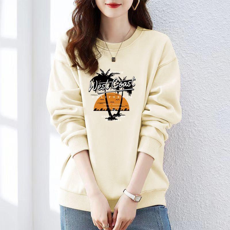 Fashion Sweatshirt for Women Autumn  New Thin Section High Quality Loose  Korean Style Casual Top