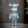 Figurină Urs Gradient 48cm Statui Colorate Sculptură Urs Ceramică Decor Bancomat Ornament Decor Living de Lux