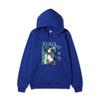 Genshin Impact Xiao Kapüşonlu Üniseks Polar Sweatshirt Anime Karakter Baskılı Sonbahar Kış Kazak
