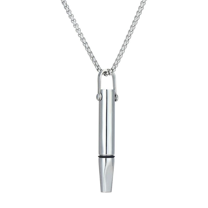 Breath Resistance Whistle Necklace for Yoga Meditation And Stress Relief With Built In Cotton Core Designs Daily Use