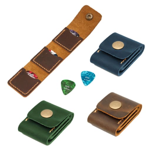 Guitar Pick Leather Case, Guitar Pick Organizer, Guitar Pick Pouch, Pick Holder, Guitar Plectrum Bag, Guitar Pick Bag