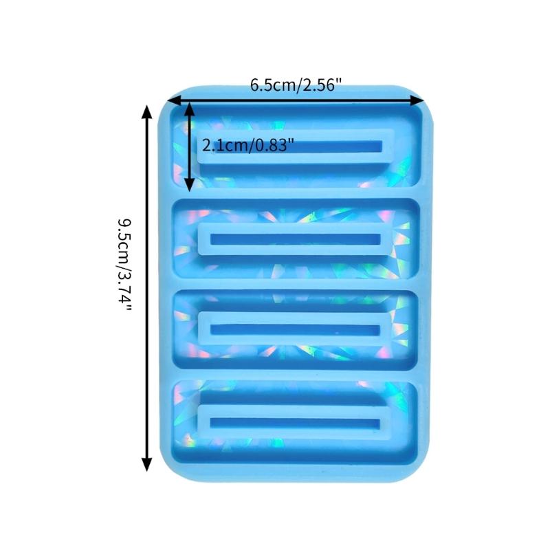Forme din rășină pentru baretă, matrițe de turnare pentru ace de păr, matriță holografică pentru cleme de păr, matrițe din silicon în formă de bandă lungă pentru marcaj